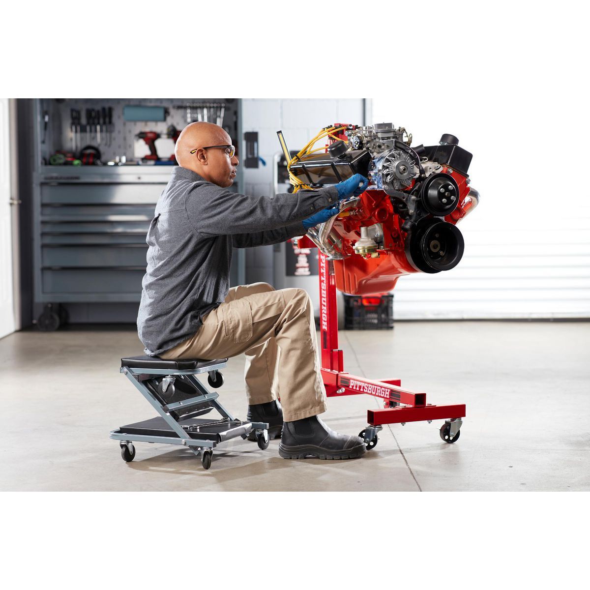 2-in-1 Mechanics Seat and Creeper M379617