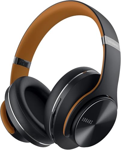 Bluetooth Headphones Over Ear, 90 Hours Playtime, Wireless, Noise Isolating, HiFi Stereo, Black U58684