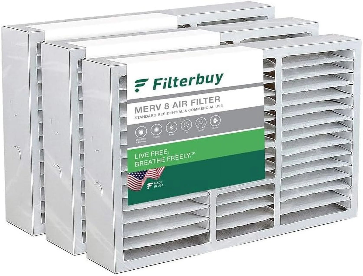 16x25x5 MERV 8 Pleated HVAC Air Filters (3-Pack) F8740