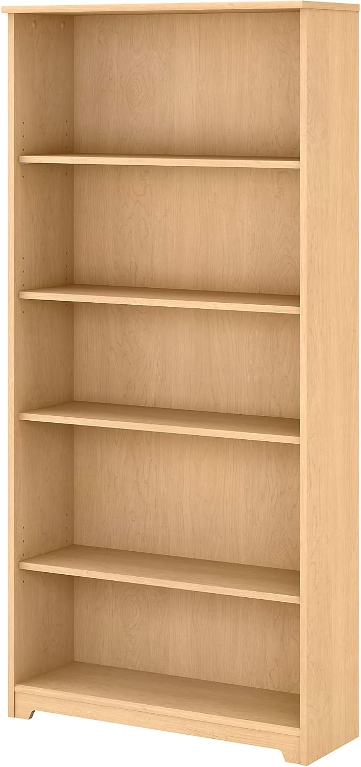 Natural Maple 5 Shelf Bookcase F162073