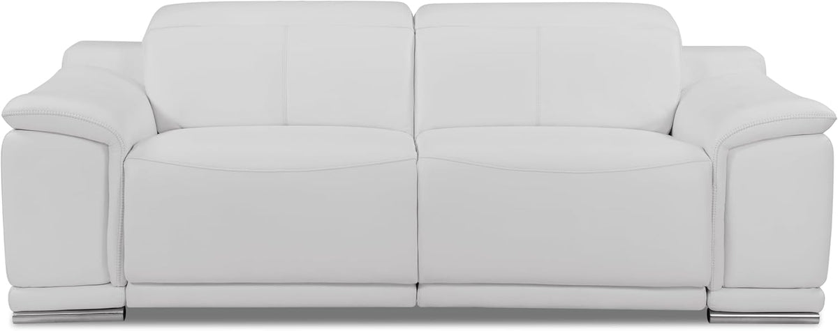87 Inch Genuine Italian Leather Power Reclining Sofa W6184