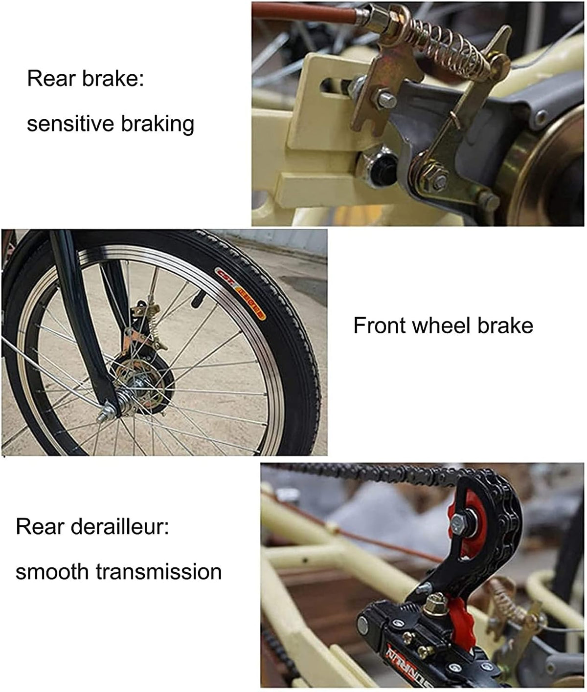 20 Inch Single Speed 3 Wheel Adult Tricycle with Shopping Basket L967