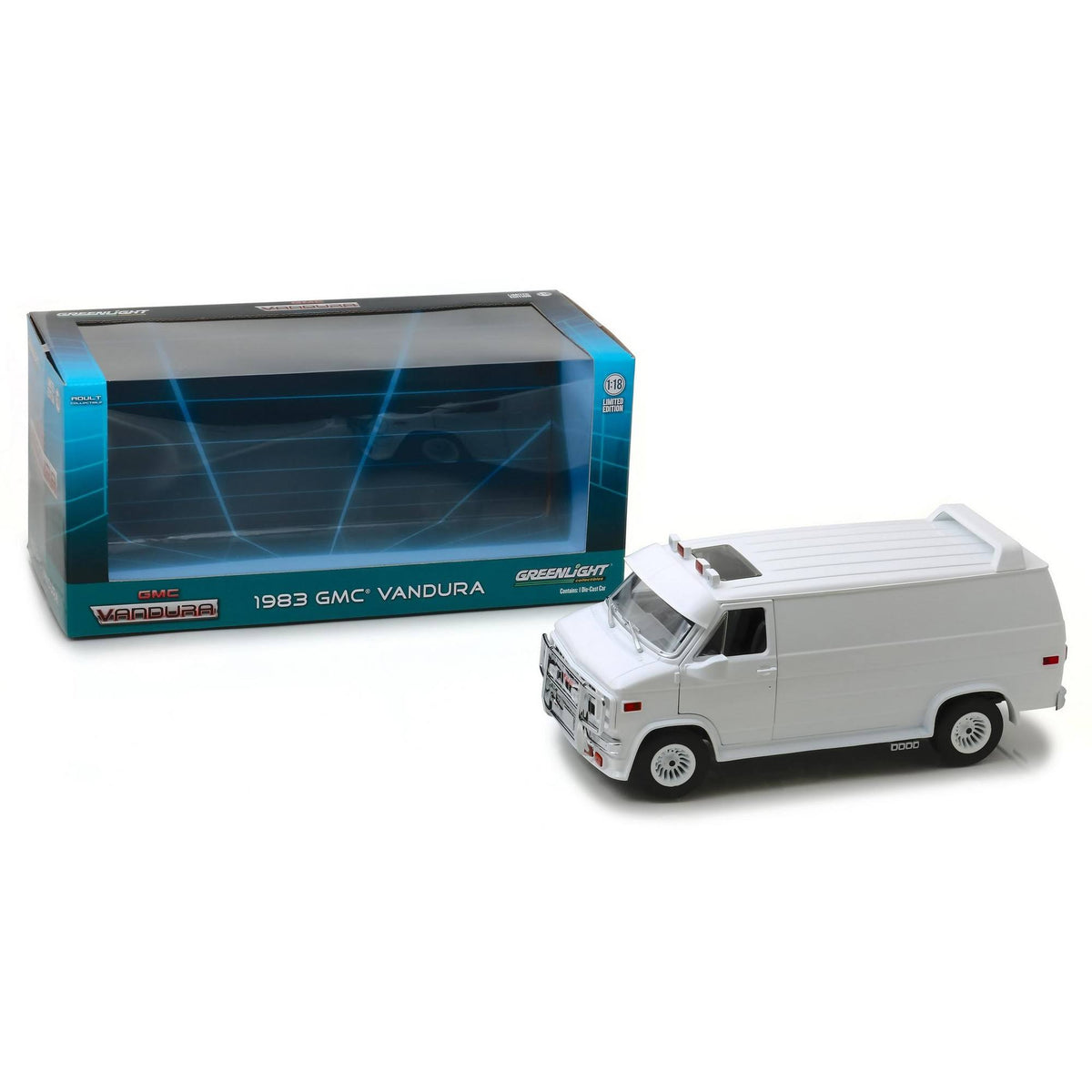 White 1/18 Diecast Model Car E64261