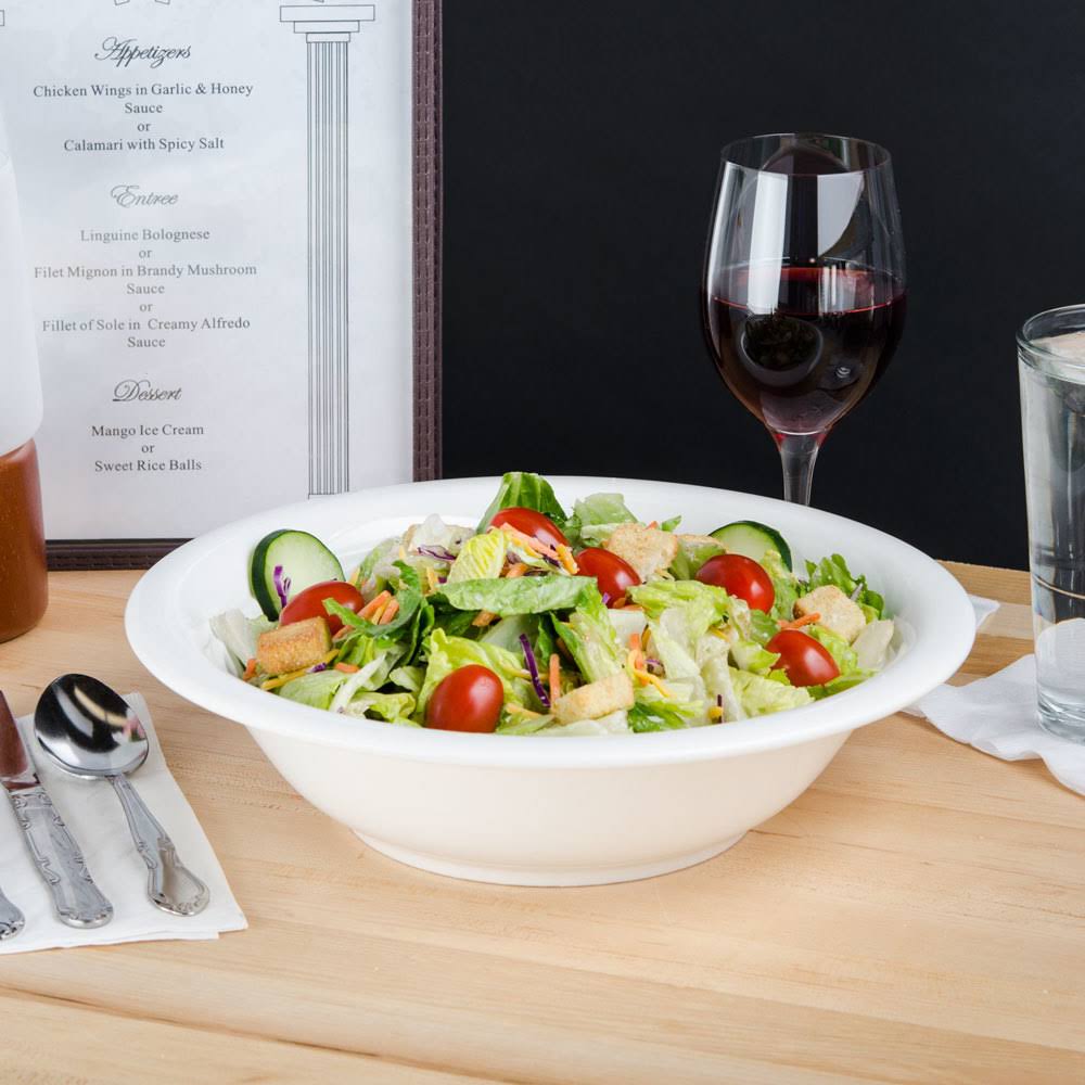 2.5 Qt White Porcelain Serving Bowl R682
