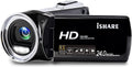 FHD 1080p Vlogging Camera Recorder 2.7 Inch 270 Degree Rotation LCD Video Camera, Pack of 2 X78739
