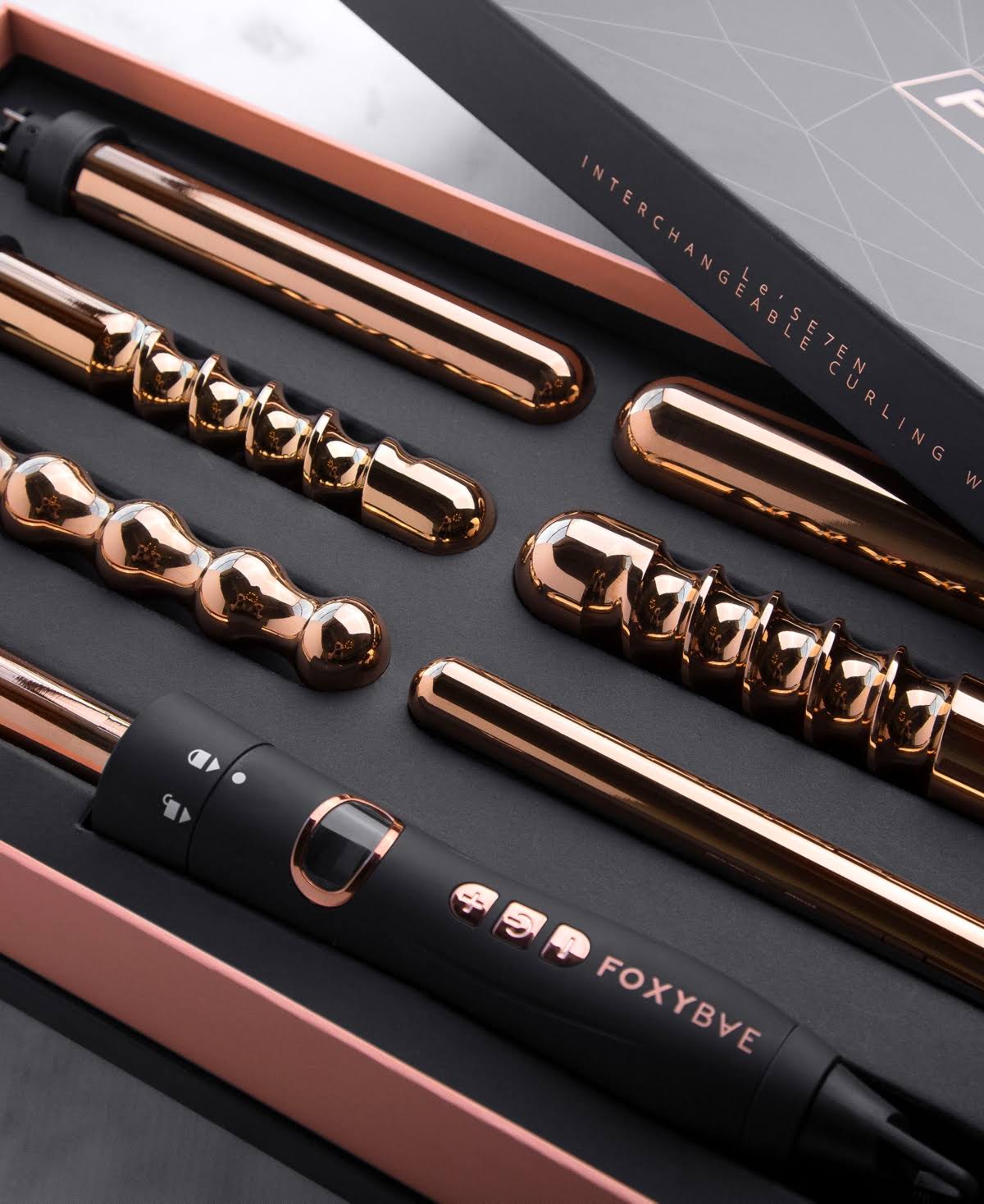 Rose Gold 7 in 1 Curling Wand T475
