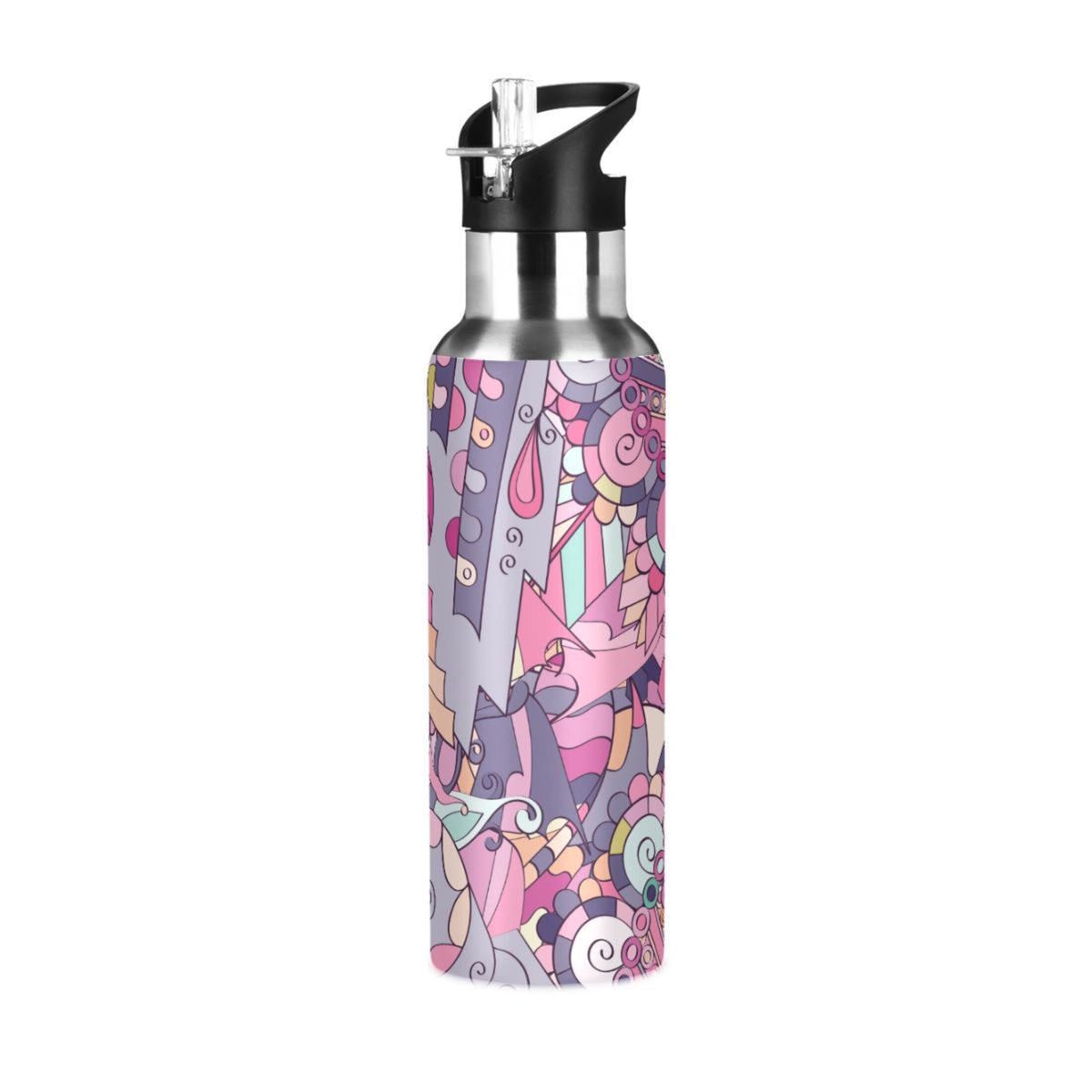 Stainless Steel Insulated Water Bottle with Straw Lid C81966