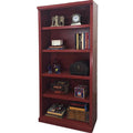 72 in. Rustic Bookcase with 3 Adjustable Wood Shelves B937974