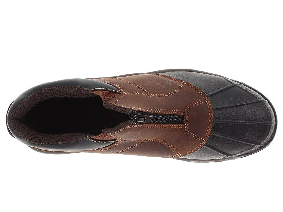 Brown Ankle Zip Boots Q377