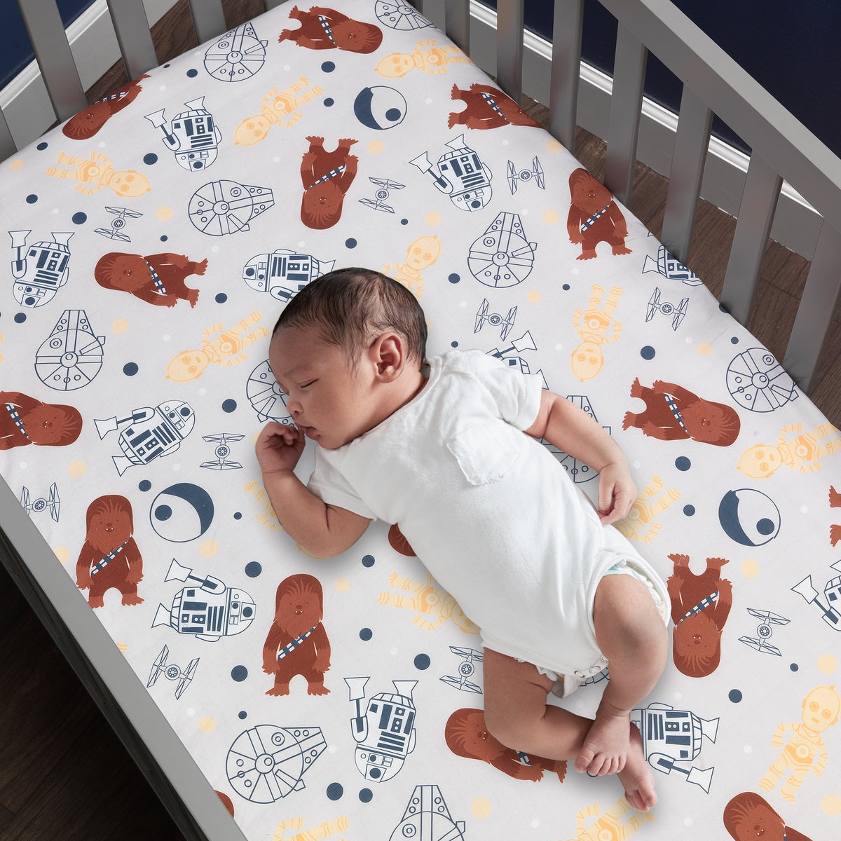 100% Cotton Fitted Crib Sheet Q51110