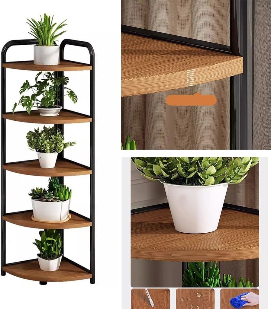 5 Tier Wood Plant Stand B1220