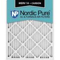 12x25x1 MERV 14 Carbon AC Furnace Filters Qty 12 U882