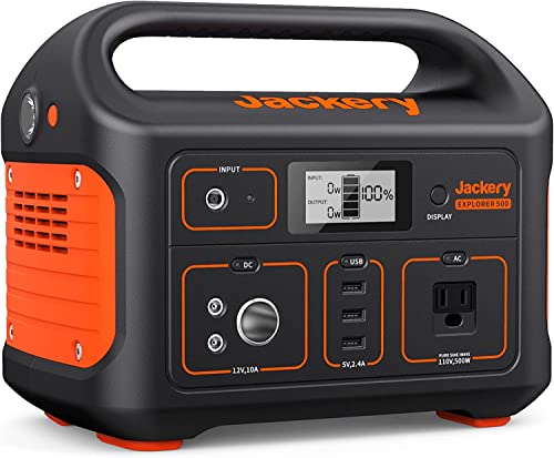 Portable Power Station 518Wh Lithium Battery Pack with 110V/500W AC Outlet O9720
