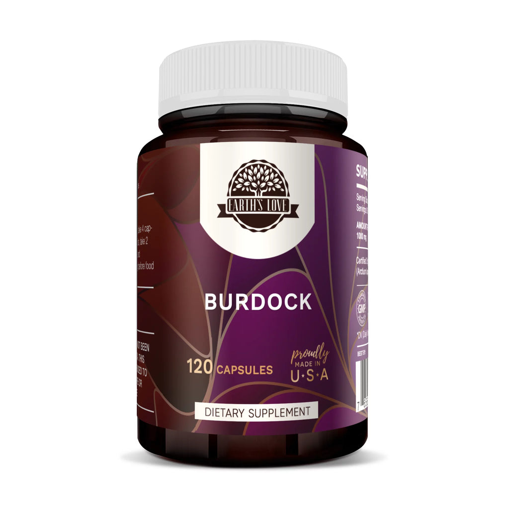 Organic Burdock 120 Capsules 500 mg W25892