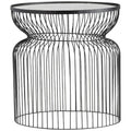 Round Metal Wire End Table P28557