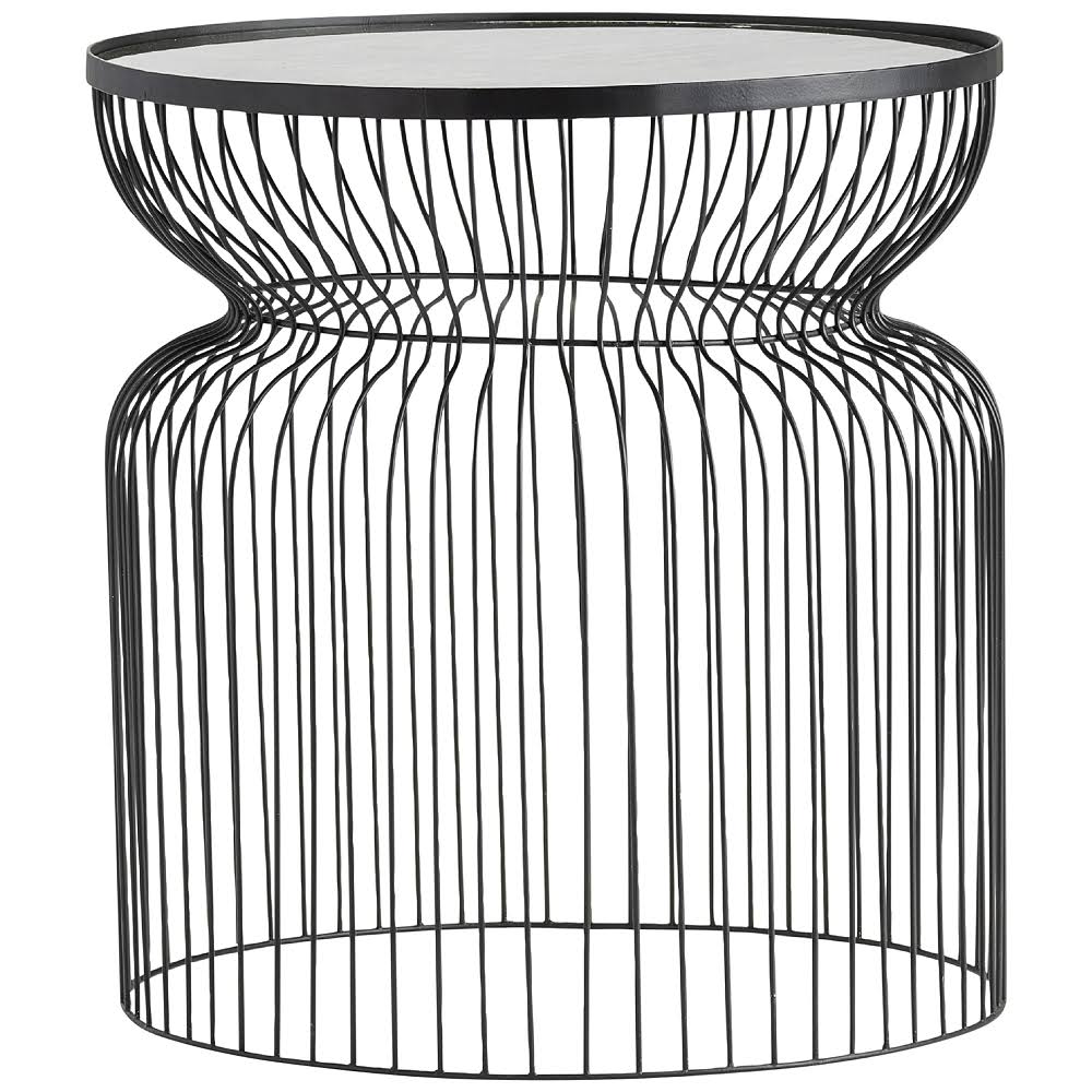 Round Metal Wire End Table P28557