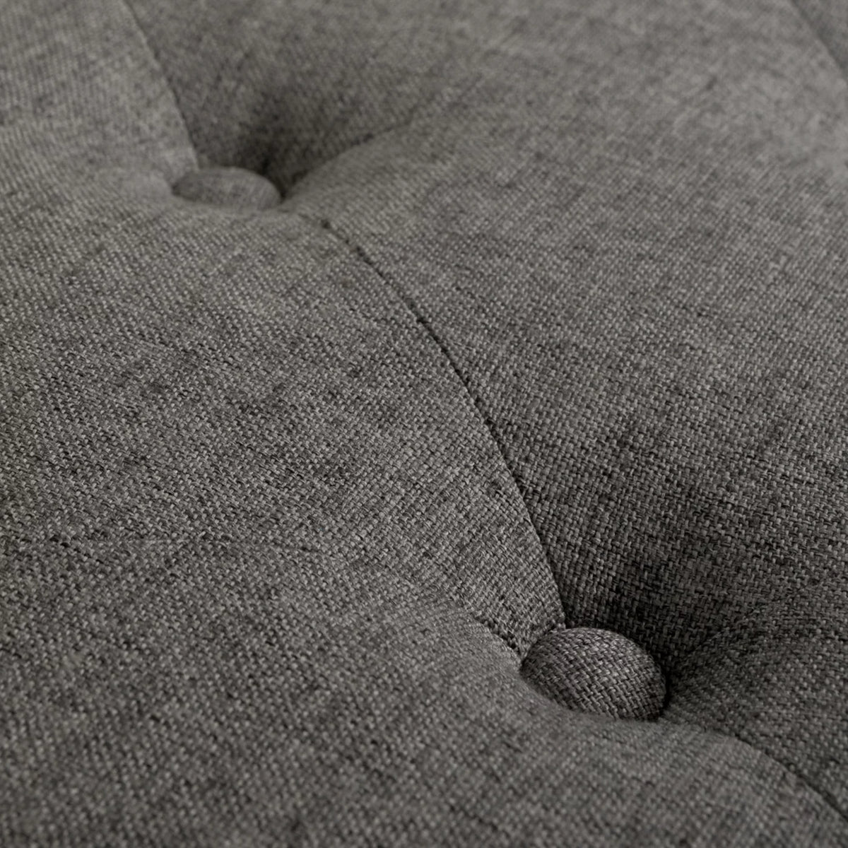 Heathered Grey Tufted Storage Ottoman U6207
