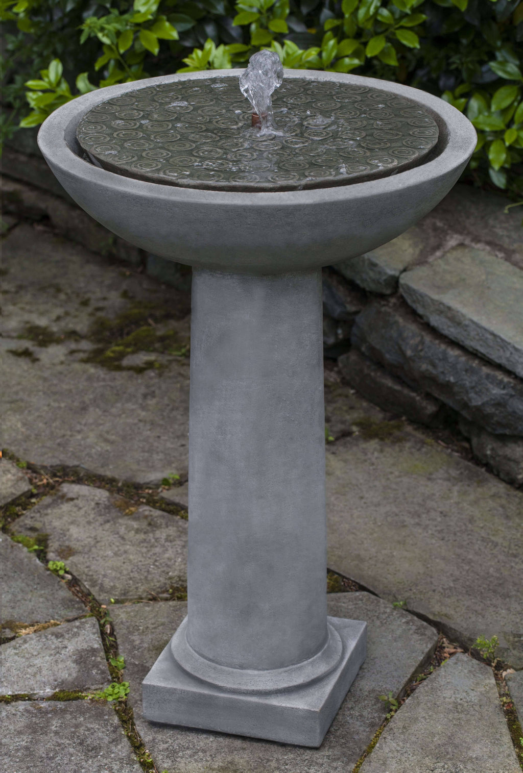 Alpine Stone Birdbath Fountain H405830