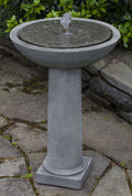 Alpine Stone Birdbath Fountain H405830