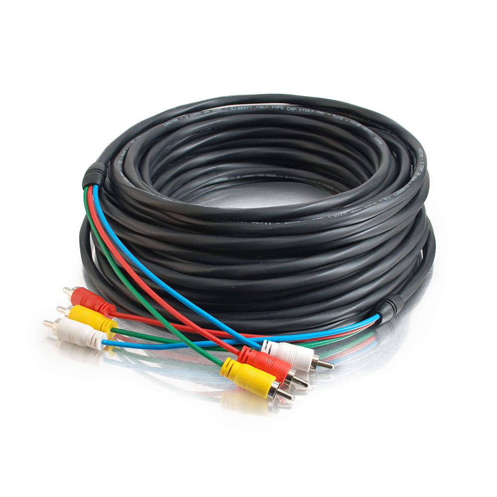 35ft Plenum-Rated Composite Video with Stereo Audio Cable T213619