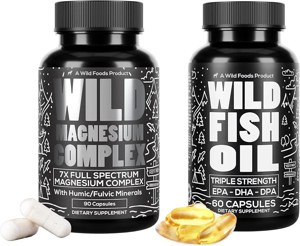 Magnesium Complex & Fish Oil Omega 3 Supplements Z708