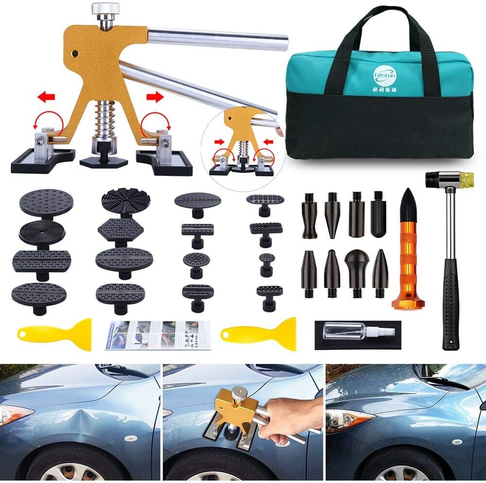 35pcs Dent Puller Kit with Adjustable Width Dent Repair Tools O34138