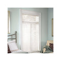 White 2x22 Faux Wood Cordless Blind L150241