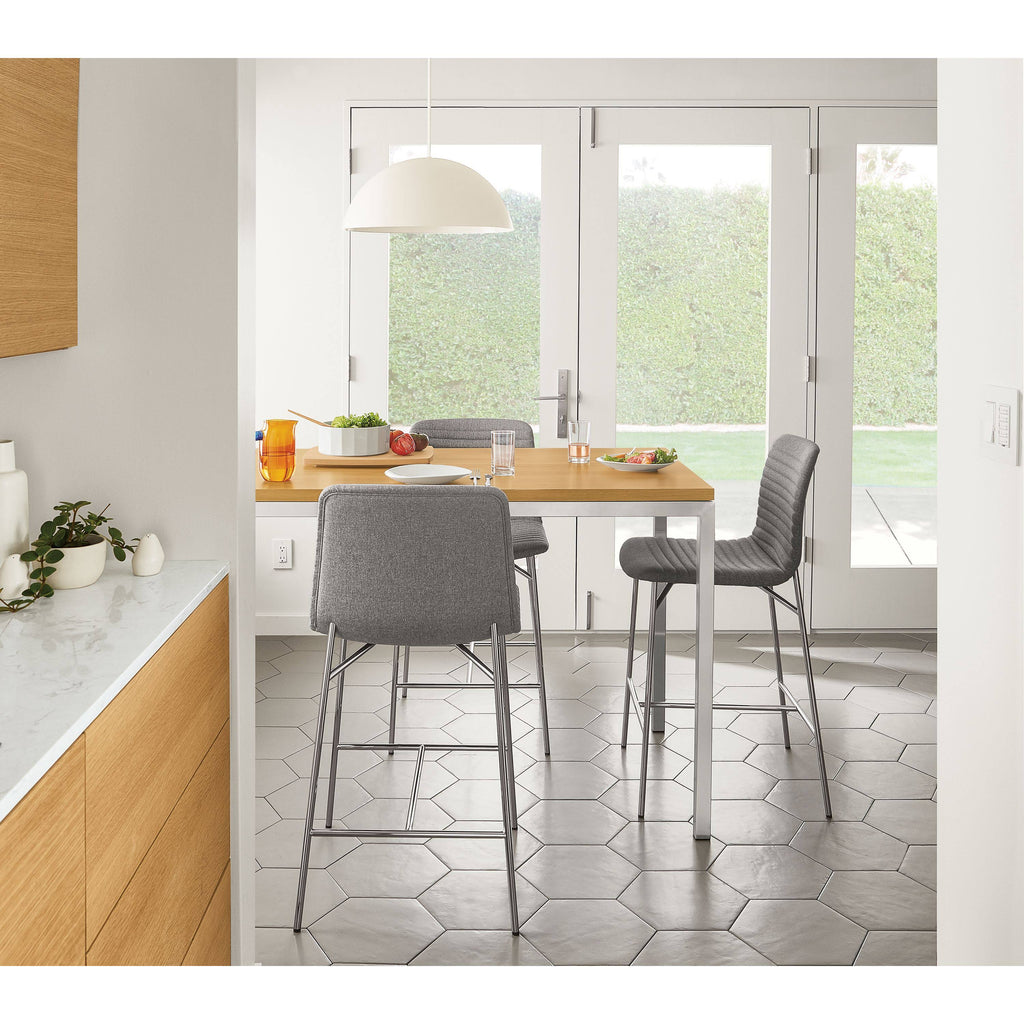 White Venatino Marble Counter Table W973759