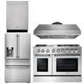 48 Gas Burner Electric Oven Range, Range Hood, Refrigerator, Dishwasher V24837