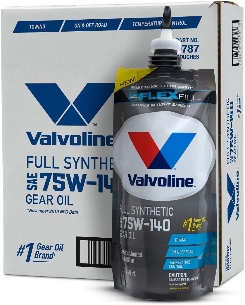 SAE 75W-140 Full Synthetic Gear Oil 1 QT Case of 4 M3578