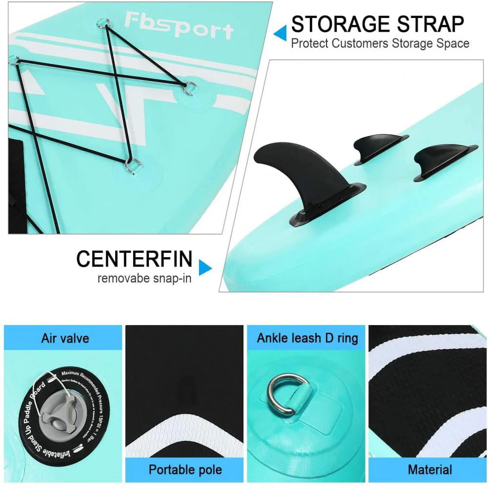 Mint Green Inflatable Paddle Board W23719