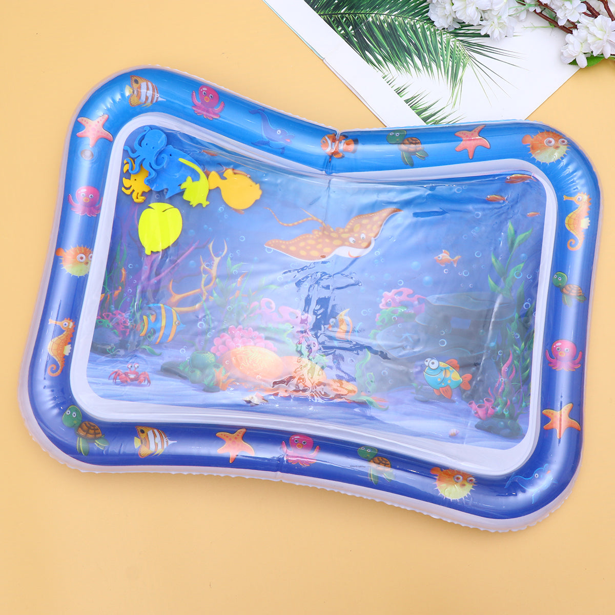 Inflatable Crawling Cushion Water Play Mat (Blue) Z632726