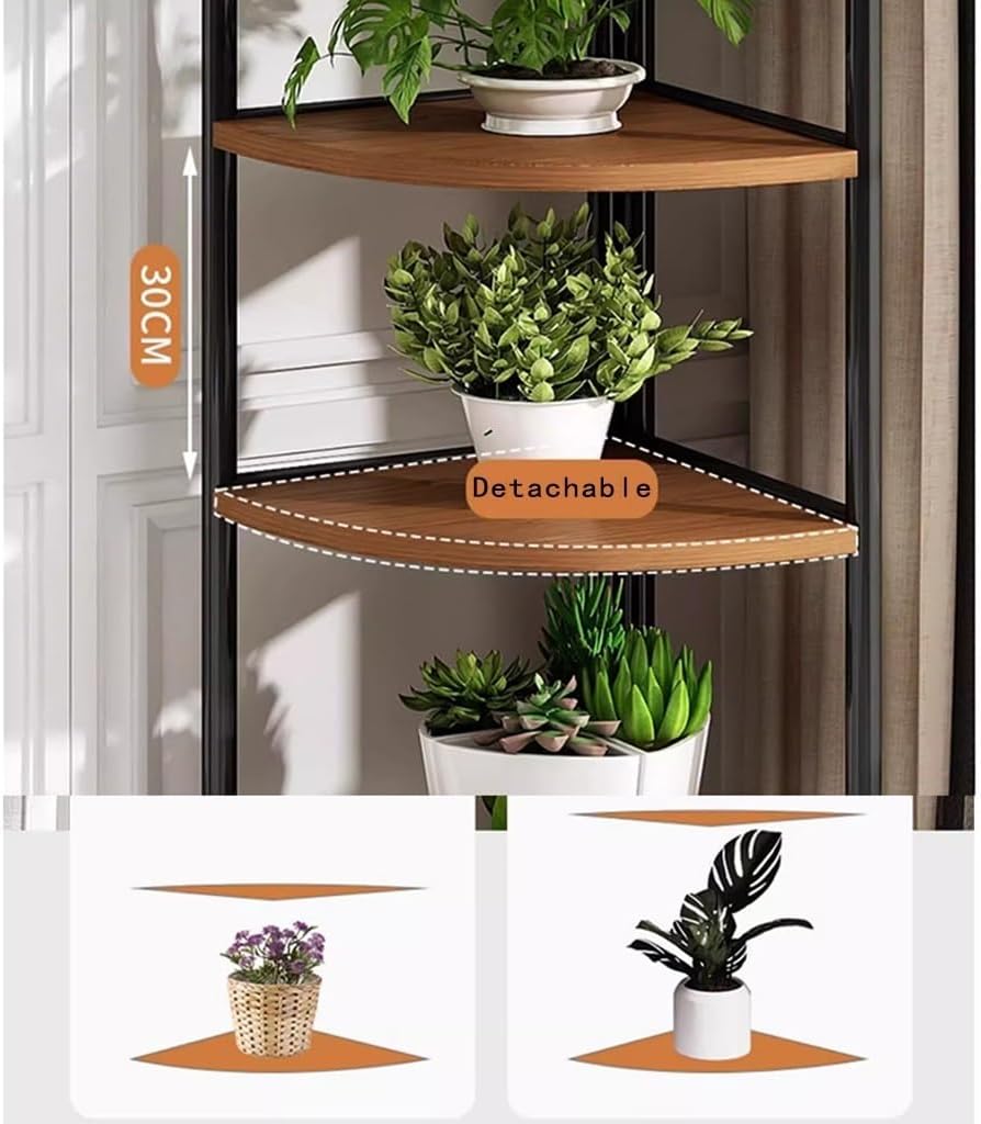 5 Tier Wood Plant Stand B1220