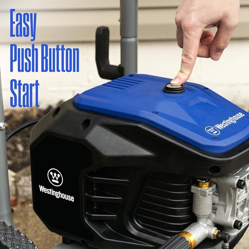 Electric Pressure Washer, 3000 Max PSI, 1.76 Max GPM, Induction Motor, Onboard Soap Tank, Spray Gun and Wand, 5 Nozzle Set Q35047
