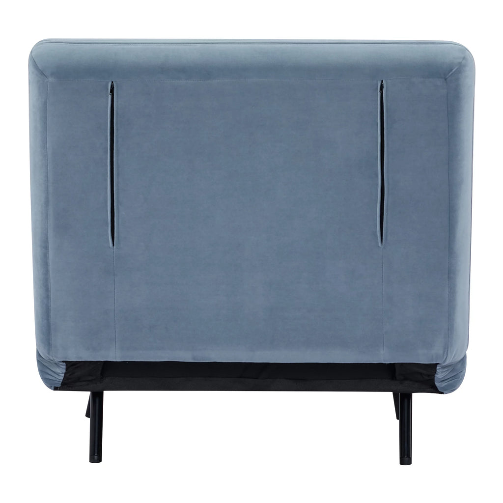 Velvet Blue Convertible Futon Chair X649682