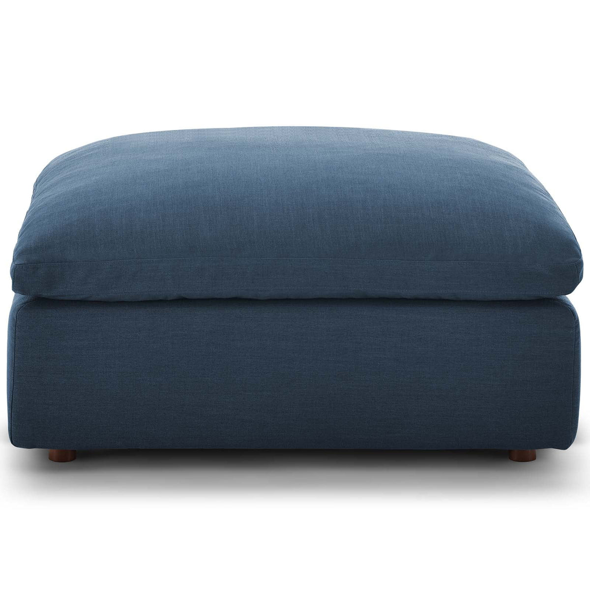 Navy Blue Fabric Accent Chair Ottoman C796270