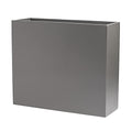 Tall Rectangle Fiberglass Planter, Grey, 36 Inch J167