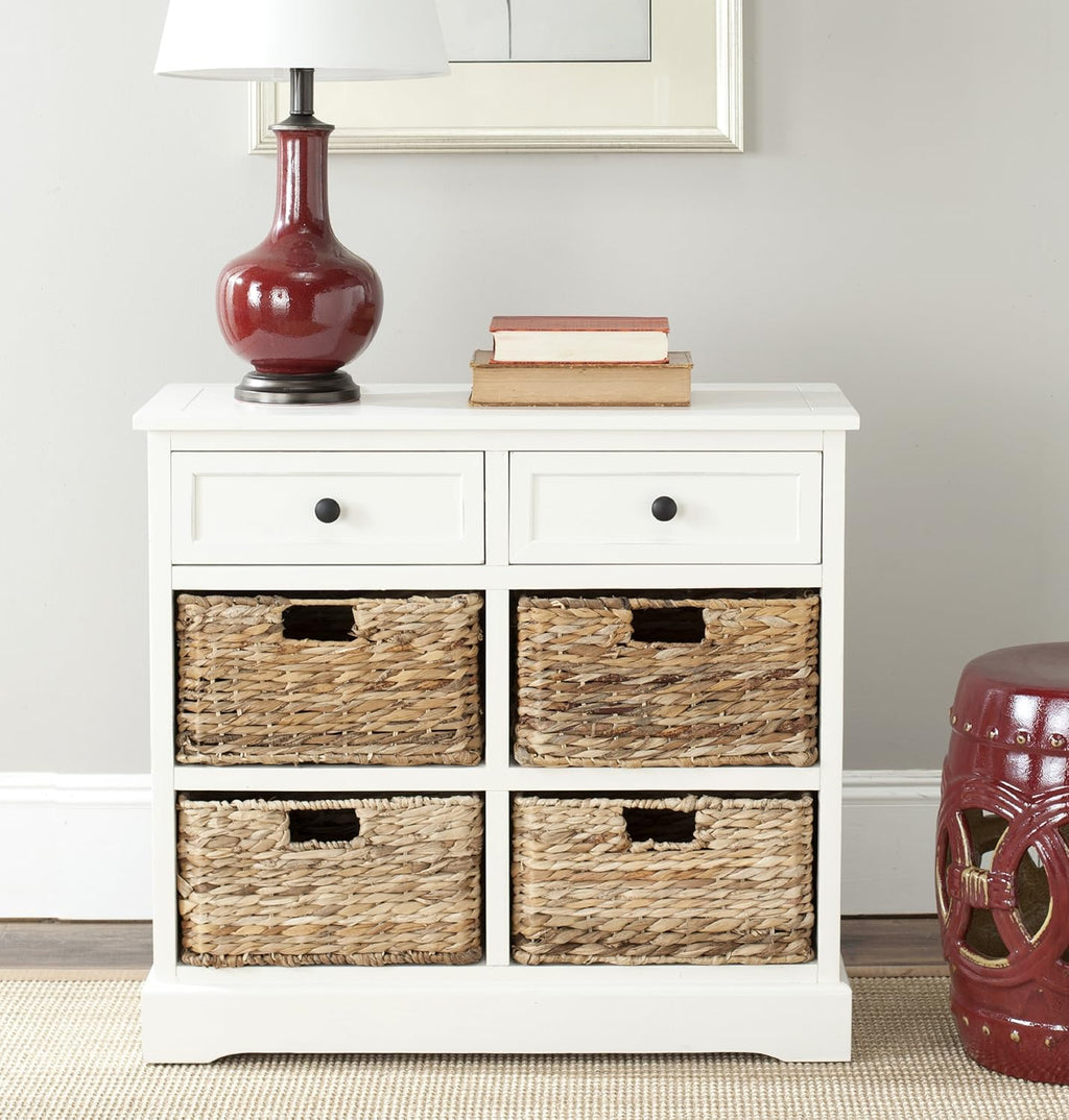 Brown Wicker Basket Storage Unit R571332