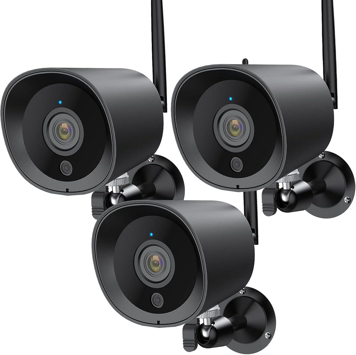 2Pack 1080P WiFi IP Camera with Night Vision H763