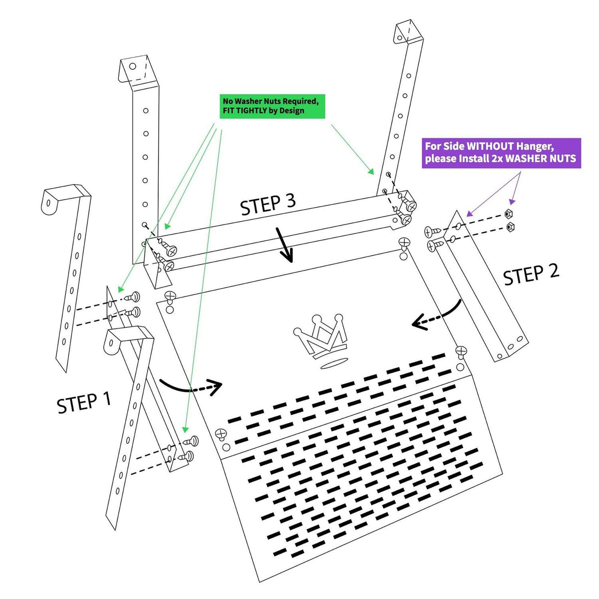 Extra Large Wide Hanging Turtle Basking Platform 17×16 Aquatic Reptile Ramp Dock with Foot Grips B45678
