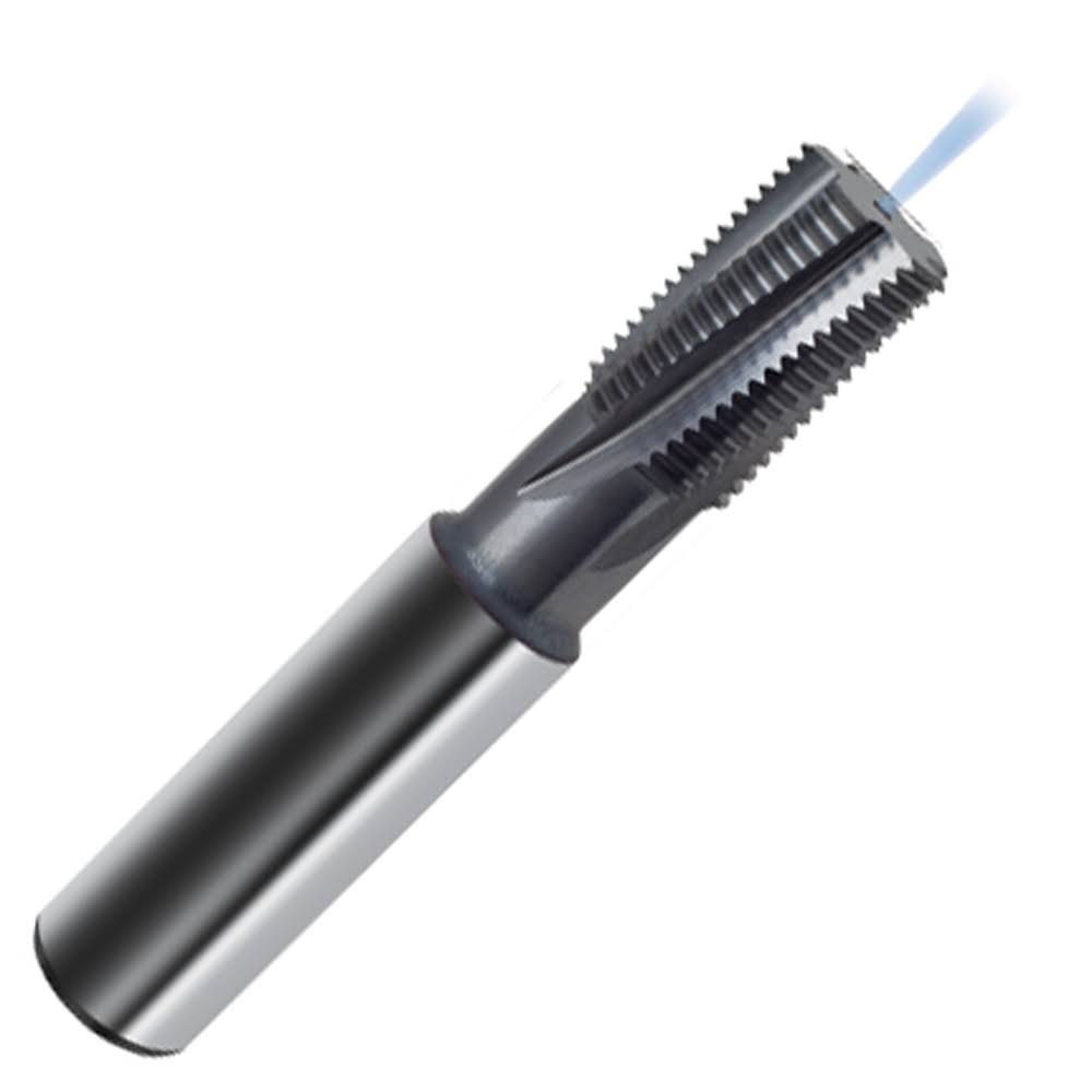Spiral Flute Carbide Thread Mill 4 Flutes TiCN Coated I960