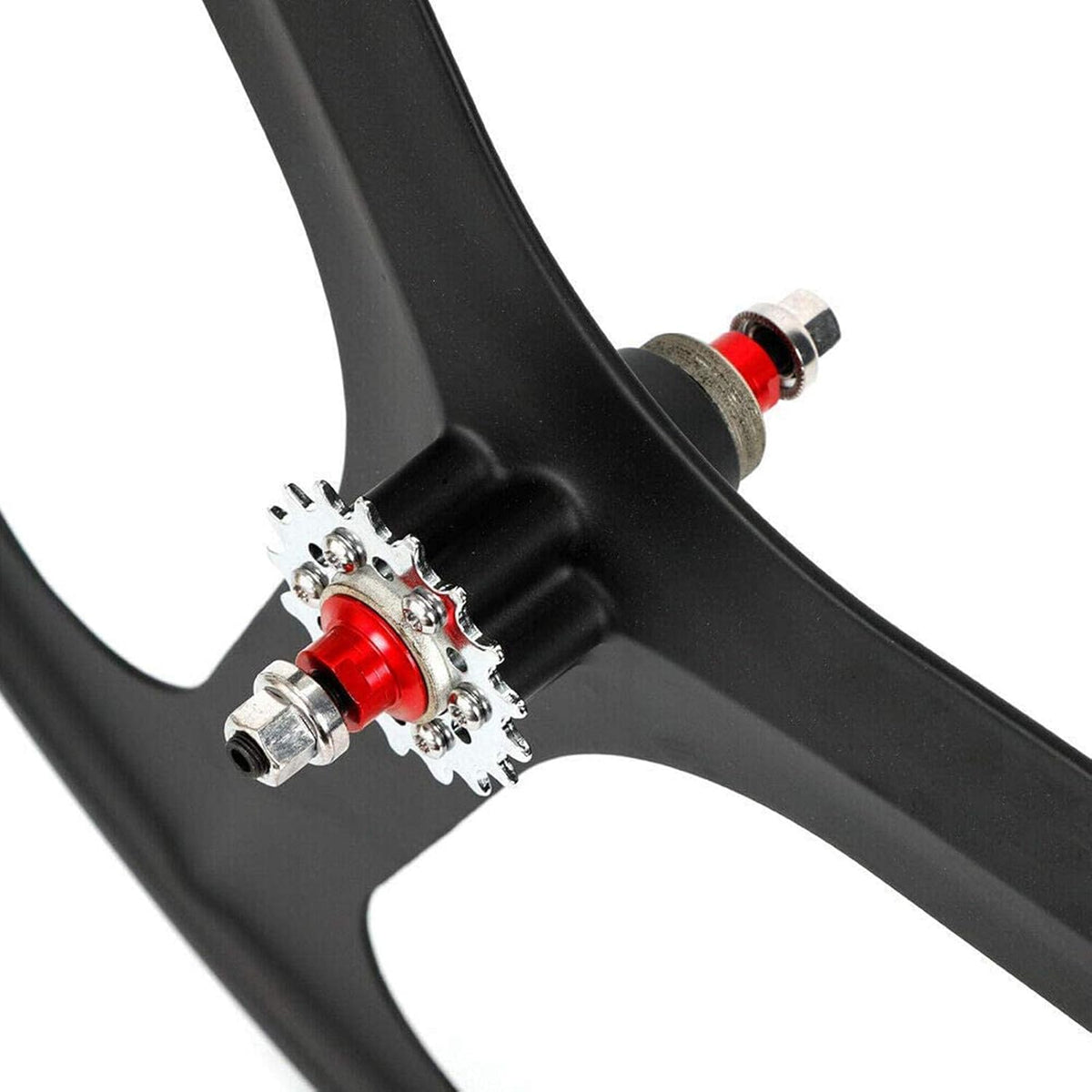 700C 3 Spoke Fixed Gear Bicycle Wheelset White G742