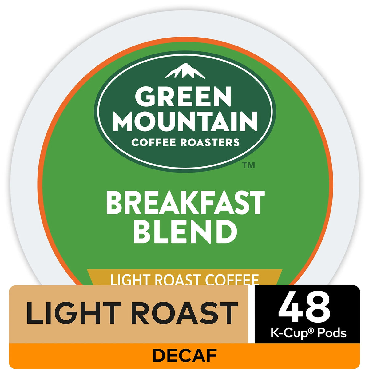 Light Roast Decaf Coffee K-Cup Pods 48 Count X3882