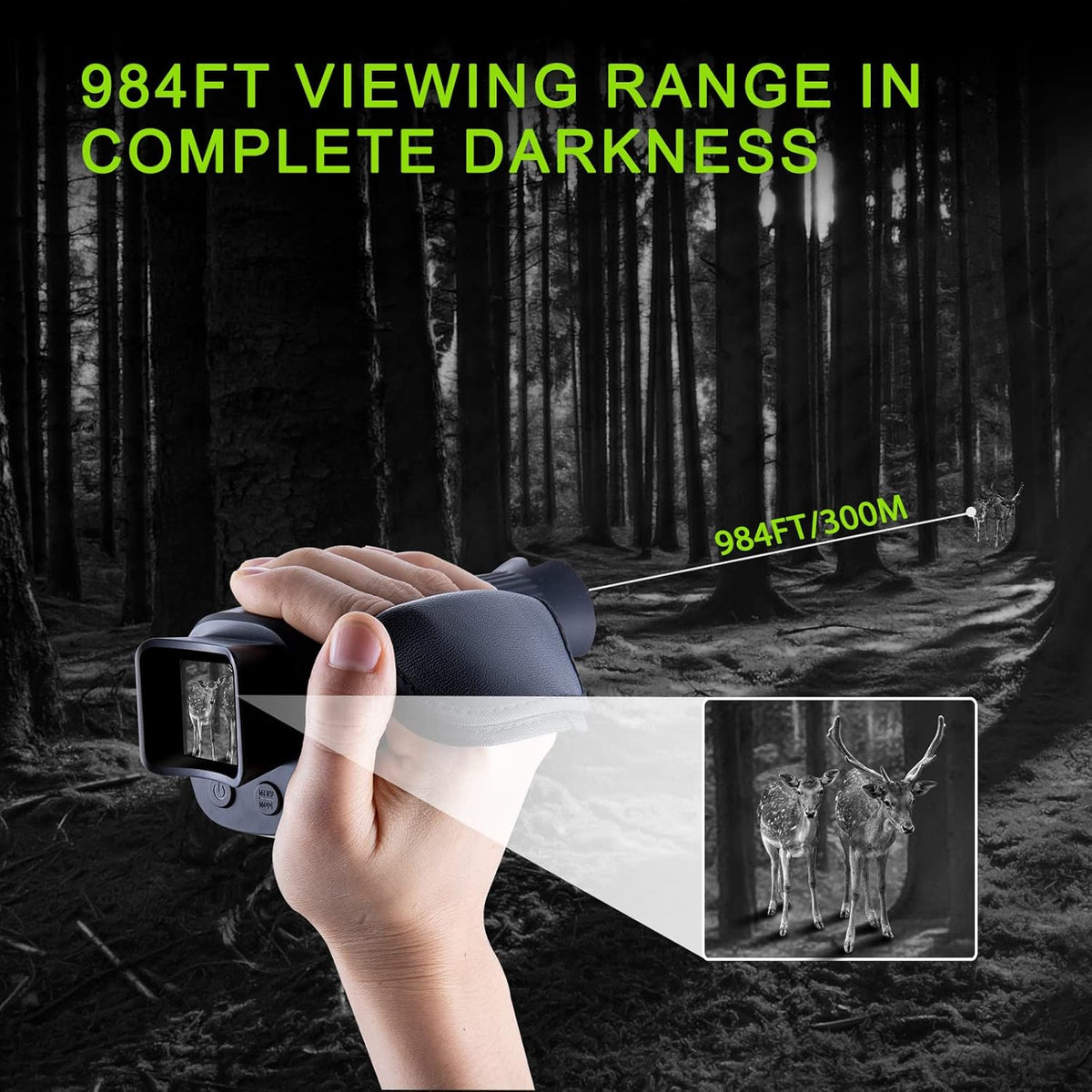 Digital Night Vision Monocular with 32 GB Micro SD Card I334369