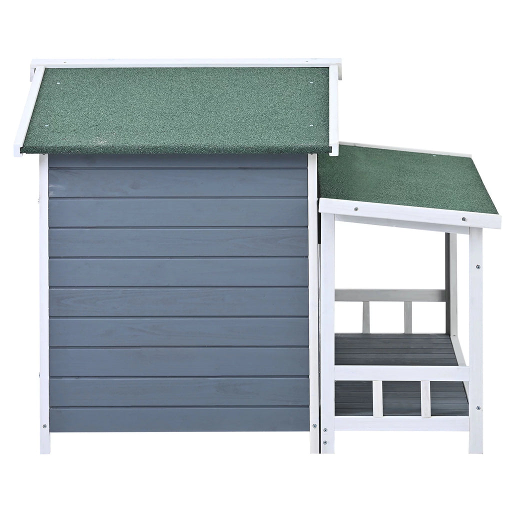 47" Large Wooden Dog House Outdoor Z631458