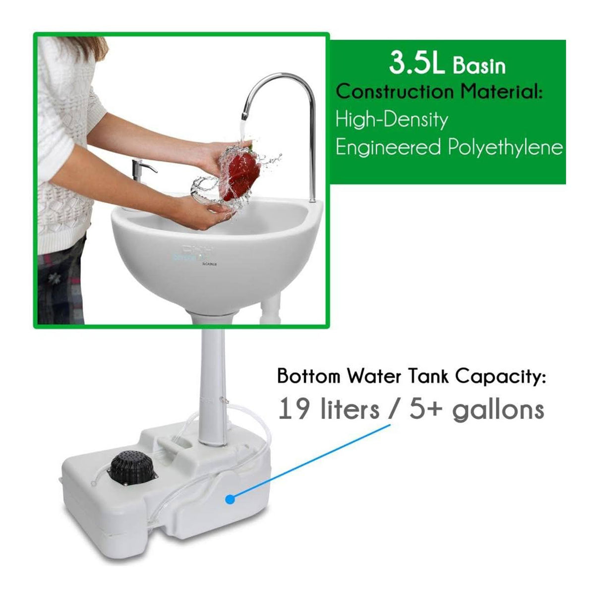 Portable Hand Wash Sink Stand 4 Pack R408556
