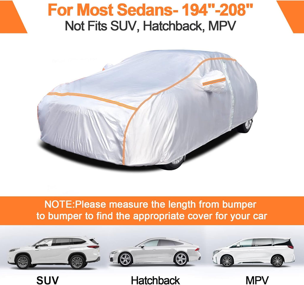 6 Layers Dupont Oxford Waterproof Car Cover E1351