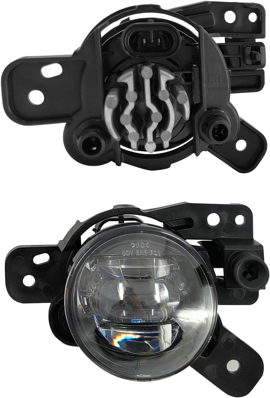 Front Fog Light Assembly with Bezel Cover and Harness for Chevy Colorado 2023 2024 O74246