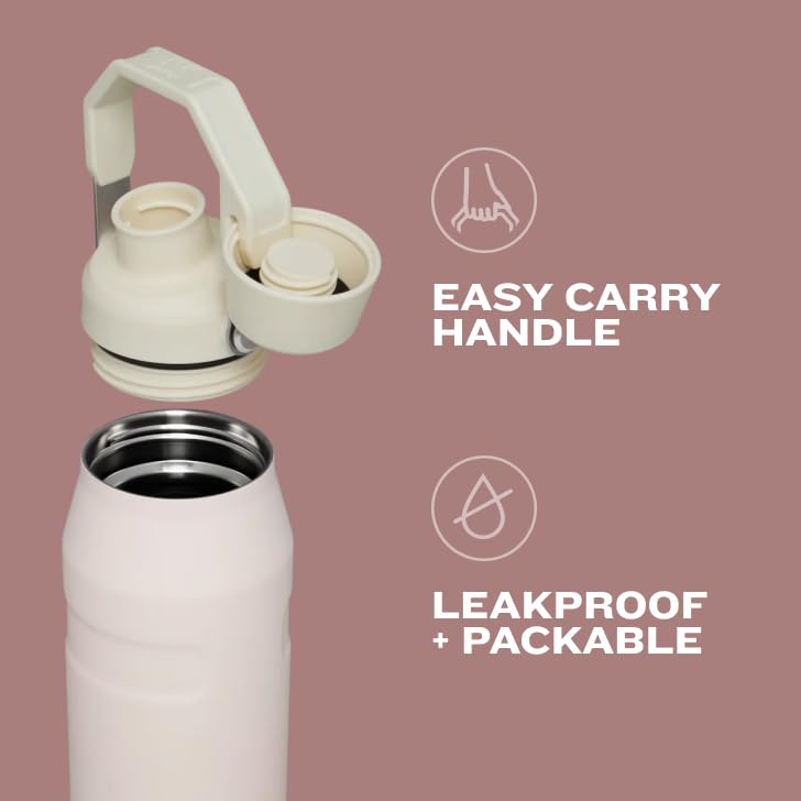 Insulated Stainless Steel Water Bottle with Angled Spout Lid Q9948