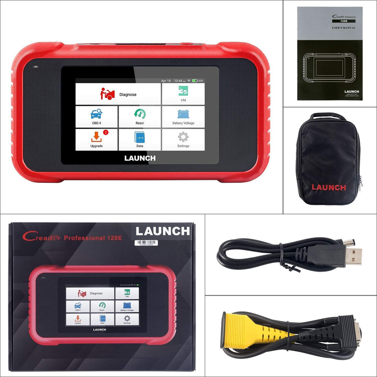 OBD2 Scanner CRP129E Code Reader with Oil EPB TPMS SAS Throttle Reset Diagnostic Tool AutoVIN Z38746